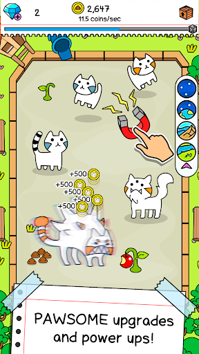 Cat Mart game screen showing market progress
